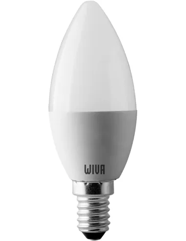 Wiva 90020003 Qtech LED-Basiskerze E14 4W 6K Opal 240V